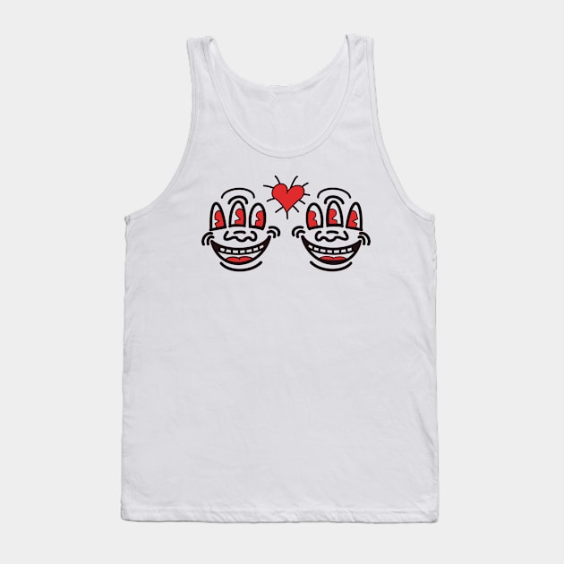 Love Is Funny (black) Tank Top by T Santora